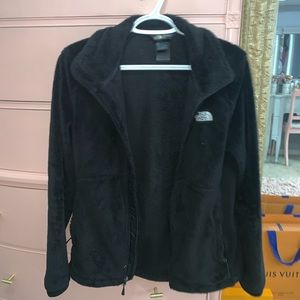 Black Fleece Zip Up North Face Jacket
